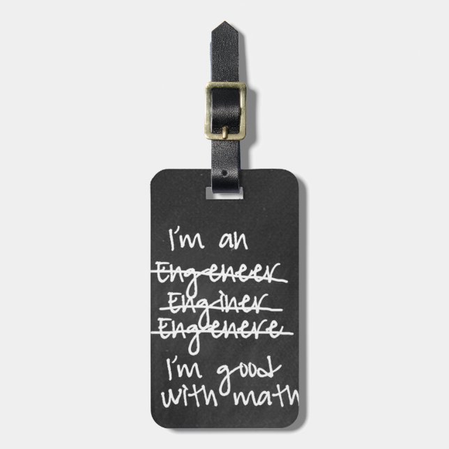 Engineer Luggage Tag (Front Vertical)