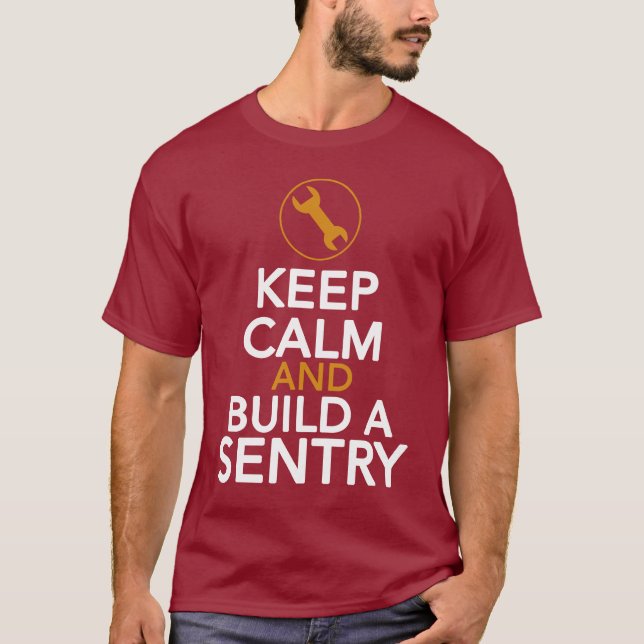 Engineer Male [Build a sentry] T-Shirt (Front)