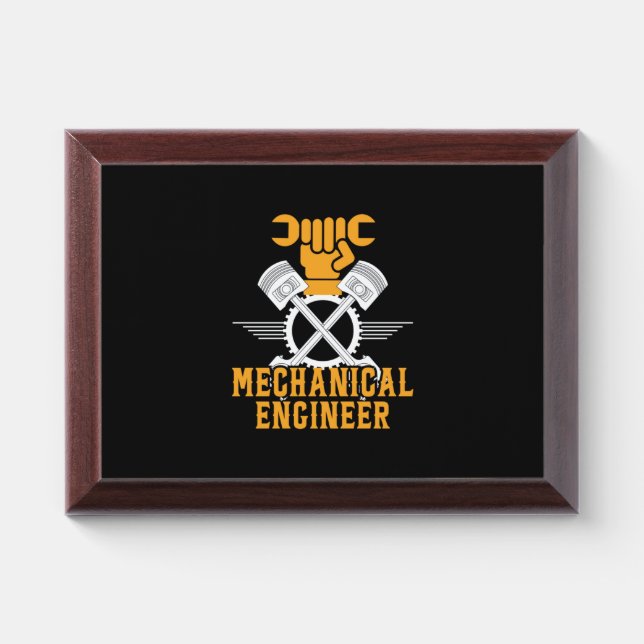 Engineer Mechanical Engineer Award Plaque (Horizontal)