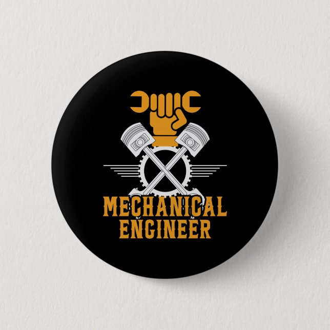 Engineer Mechanical Engineer Button (Front)