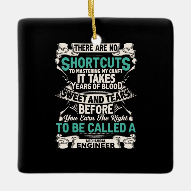 Engineer Mechanical Engineer Ceramic Ornament (Front)