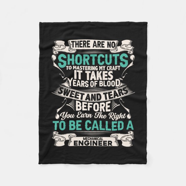 Engineer Mechanical Engineer Fleece Blanket (Front)