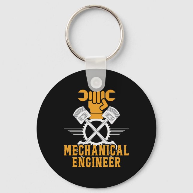 Engineer Mechanical Engineer Keychain (Front)