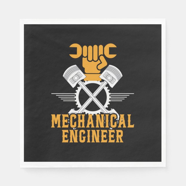 Engineer Mechanical Engineer Napkins (Front)
