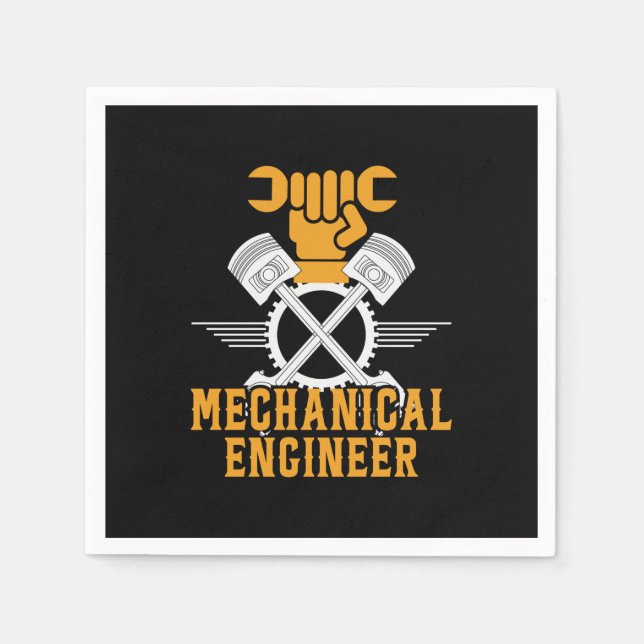 Engineer Mechanical Engineer Napkins (Front)