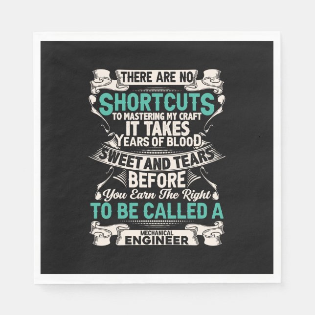 Engineer Mechanical Engineer Napkins (Front)