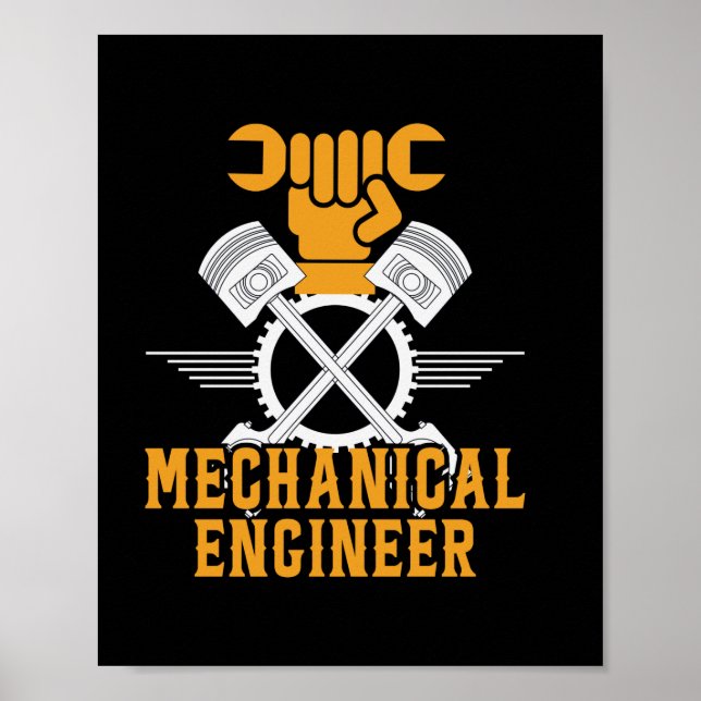 Engineer Mechanical Engineer Poster (Front)