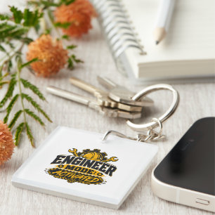 Engineer Mode Activated Engineering Humor Keychain