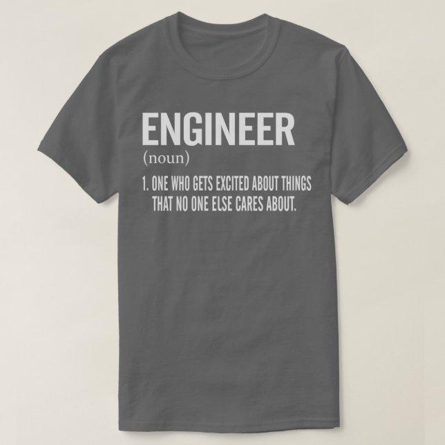 Engineer Noun Ts  T-Shirt (Design Front)