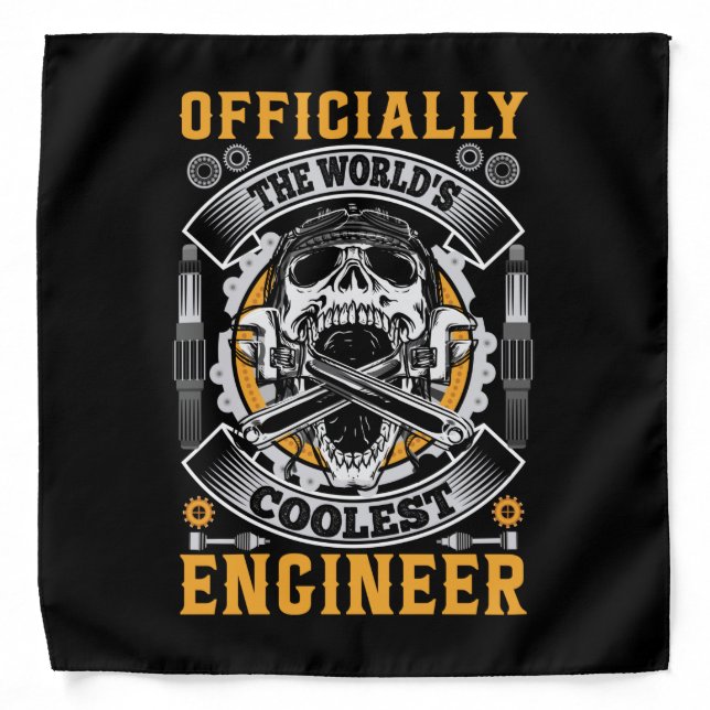 Engineer Officially The World Coolest Engineer Bandana (Front)