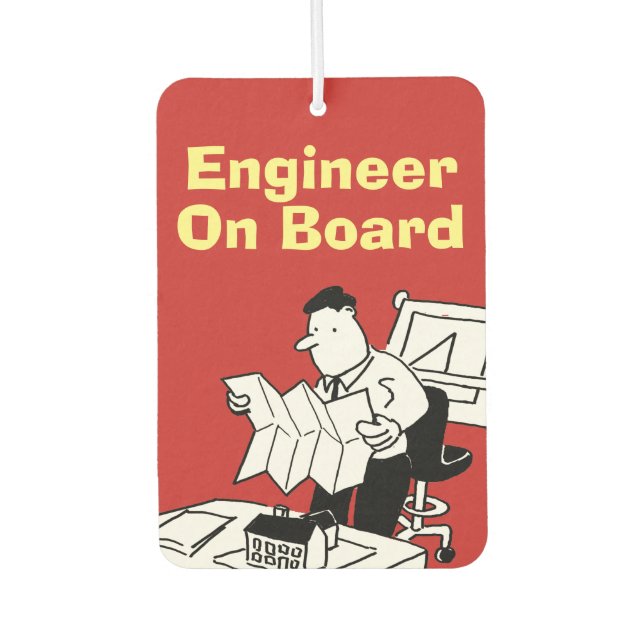 Engineer On Board Car Air Freshener (Front)