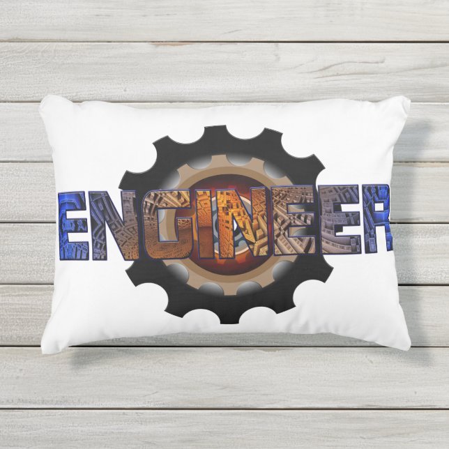 Engineer Outdoor Pillow (Front)