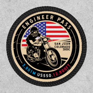 Engineer Pass Colorado Motorcycle Patch