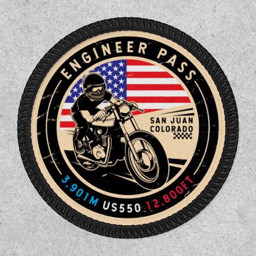 Engineer Pass Colorado Motorcycle Patch