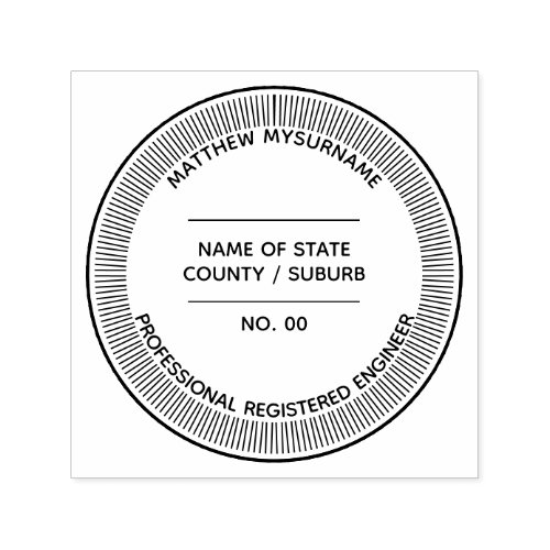 Engineer professional LLC seal Custom state Self_inking Stamp