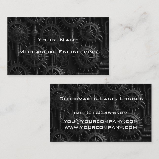 engineer profilecard business card (Front/Back)