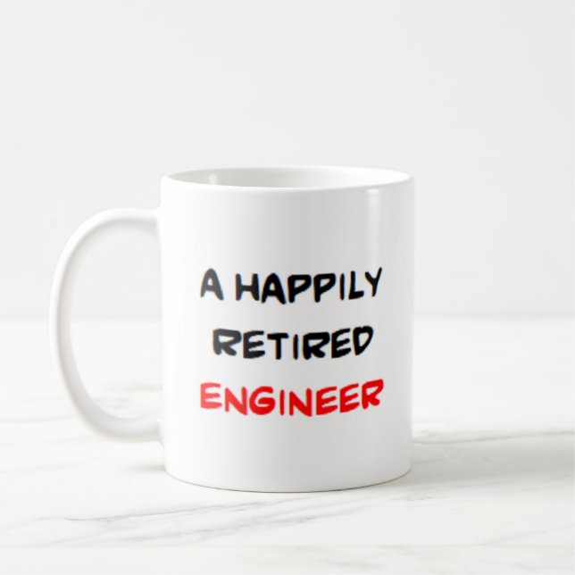engineer retired coffee mug (Left)