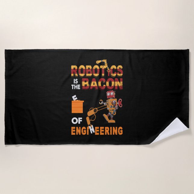 Engineer Robotics Of Engineering Beach Towel (Front)
