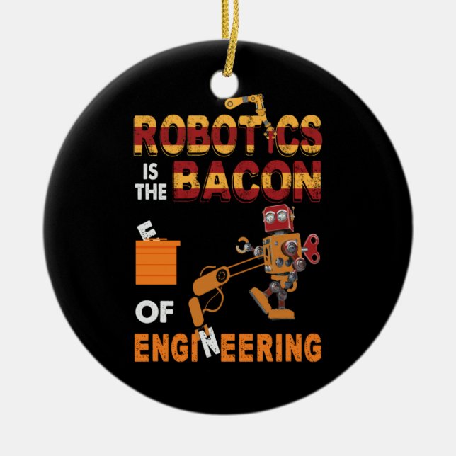 Engineer Robotics Of Engineering Ceramic Ornament (Front)