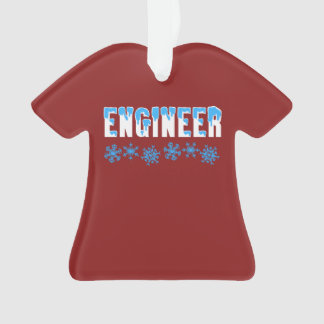 Engineer Snowflake Ornament