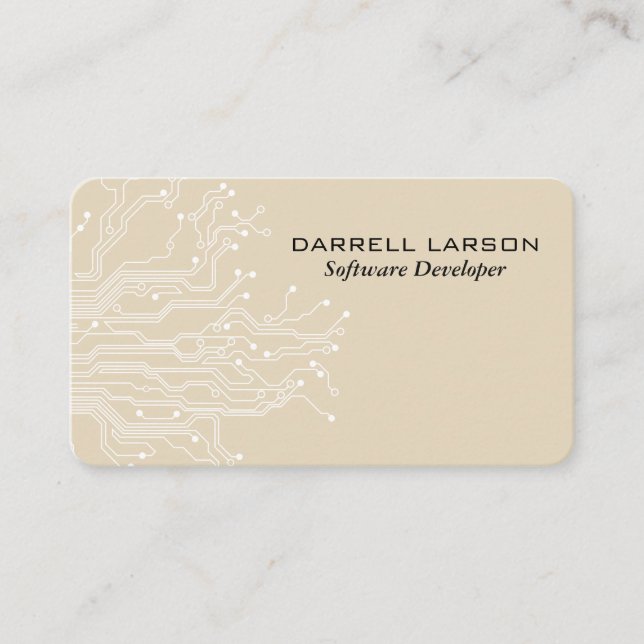 Engineer | Software Circuit Board Coder Business Card (Front)