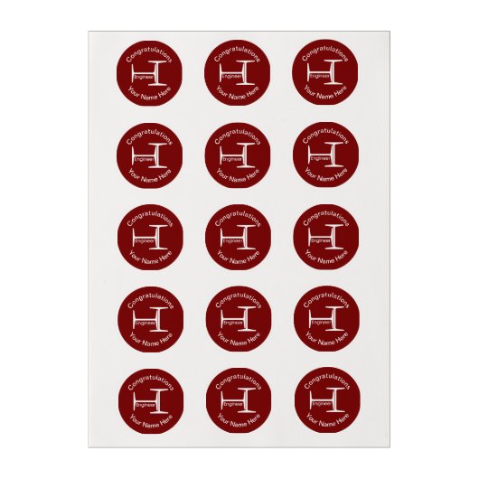 Engineer Steel Beams Edible Frosting Rounds (Sheet)