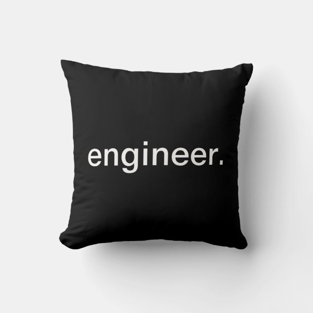 Engineer Throw Pillow (Front)
