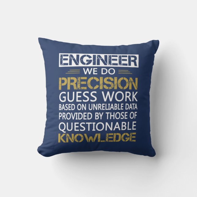 Engineer Throw Pillow (Front)