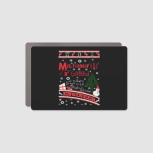 Engineer - Ugly Christmas Sweater Car Magnet