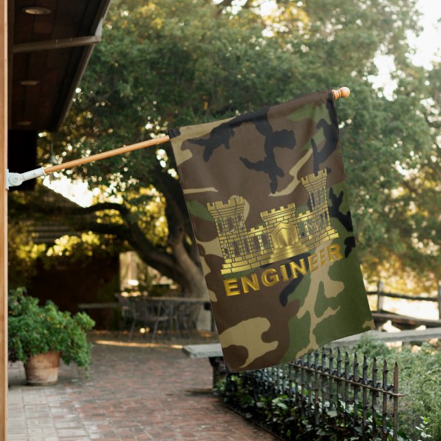 Engineer Veteran   House Flag (In SItu)