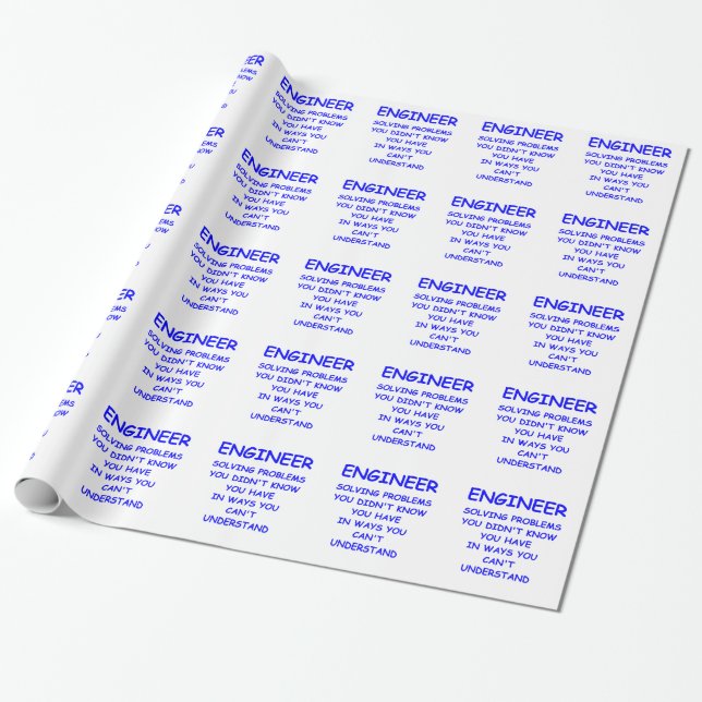 engineer wrapping paper (Unrolled)