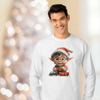 Engineering Baby Christmas Elf Men's Tee