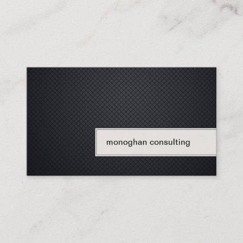Engineering Business Card Modern Black Texture