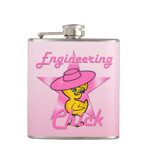 Engineering Chick #8 Flask