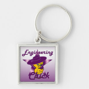 Engineering Chick #9 Keychain