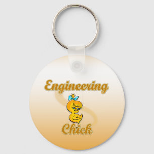Engineering Chick Keychain