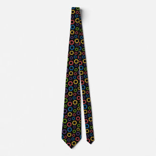 Engineering Colorful Gear Neck Tie