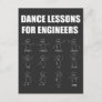 Engineering Dance Lessons Funny Mathematician Gift Postcard