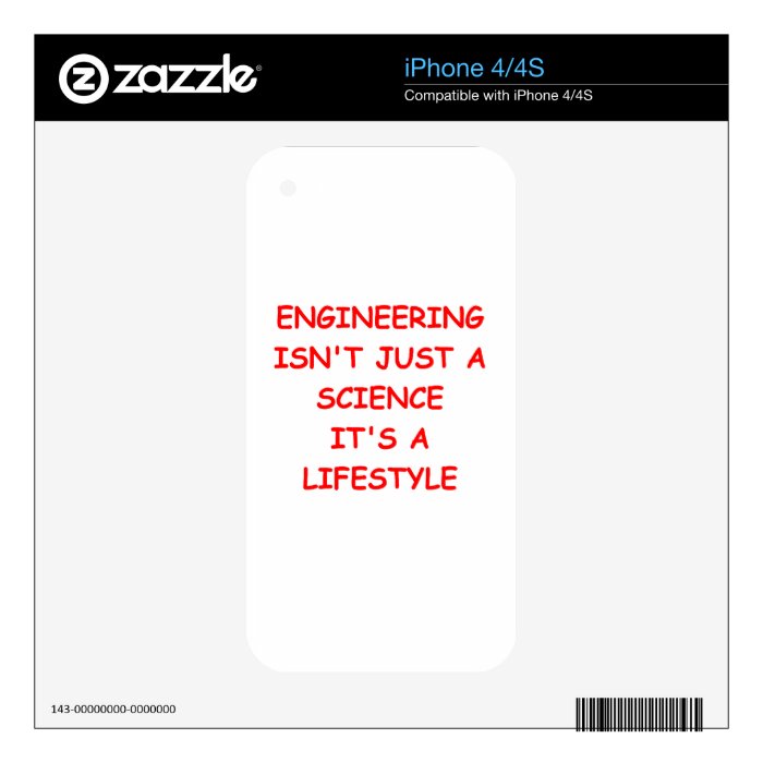 engineering decal for the iPhone 4