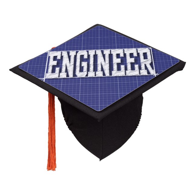 Engineering Degree Graduation Cap Topper (Angled)