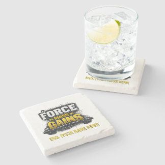 Engineering Gains: Physics Force Personalized  Stone Coaster