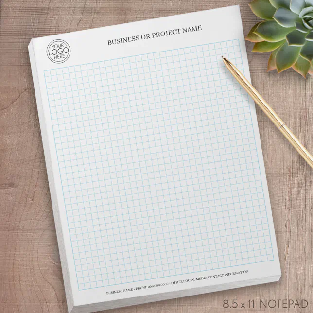 Engineering Graph Pad Calcpad with Company Logo | Zazzle