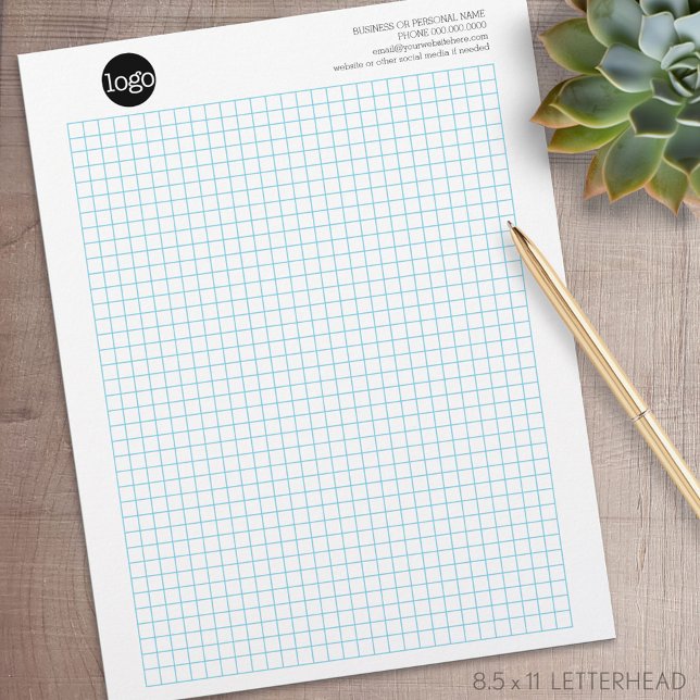 Engineering Graph Pad Calcpad with Company Logo Letterhead (Personalized Letterhead )