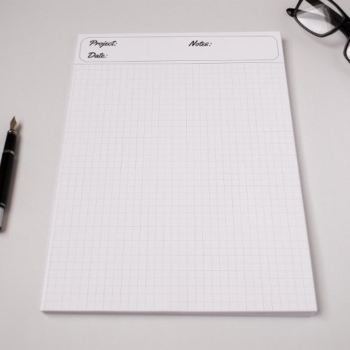 Engineering Graph Sheets Grid Paper 6mm Gray Notepad