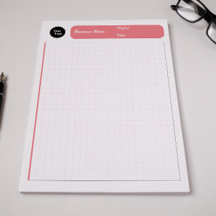 Engineering Graph Sheets Grid Paper Pink Notepad