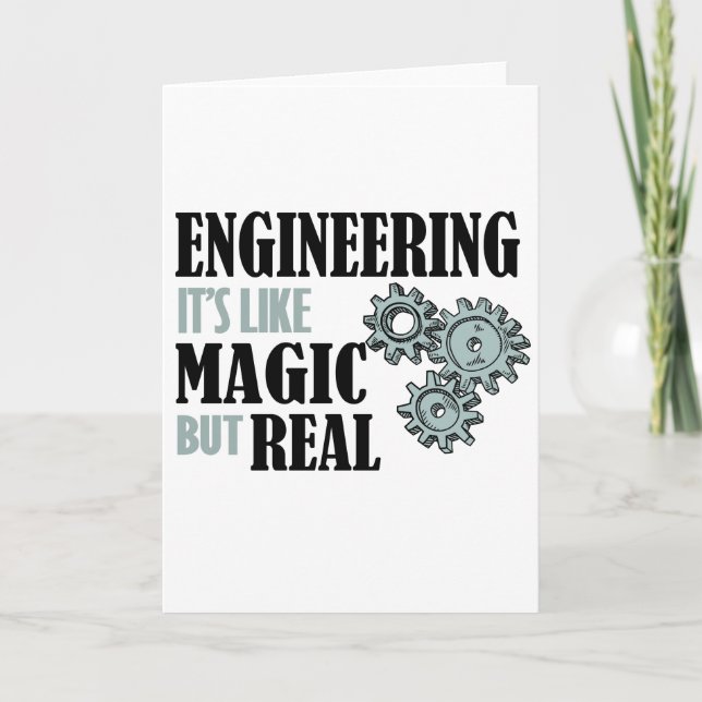 Engineering - It's Like Magic But Real Card (Front)