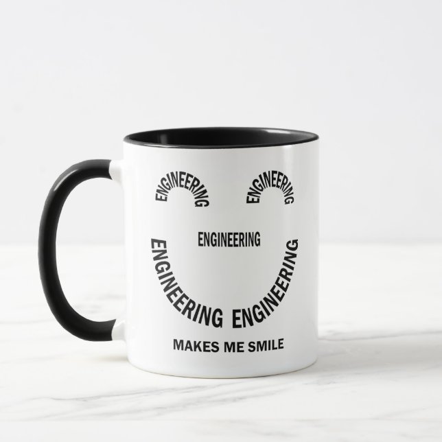 Engineering Makes Me Smile Mug (Left)