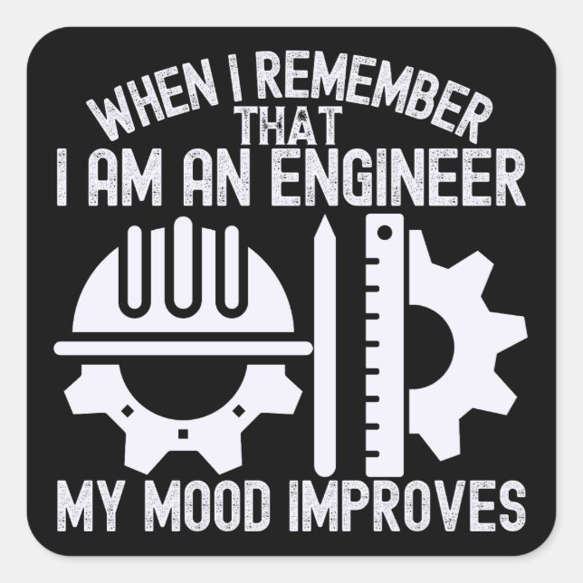 Engineering Quotes,  Women in Engineering Square Sticker (Front)