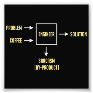 Engineering Sarcasm By-product Photo Print