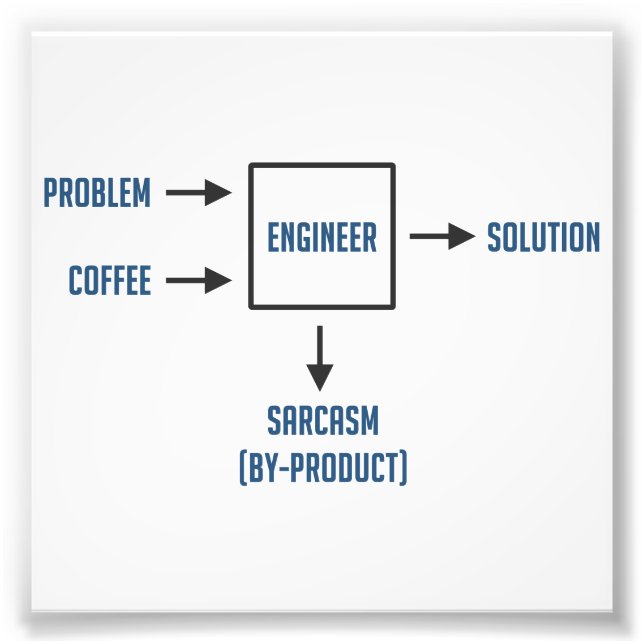 Engineering Sarcasm By-product Photo Print (Front)